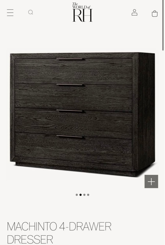 Restoration Hardware Machinto 4-Drawer Dresser