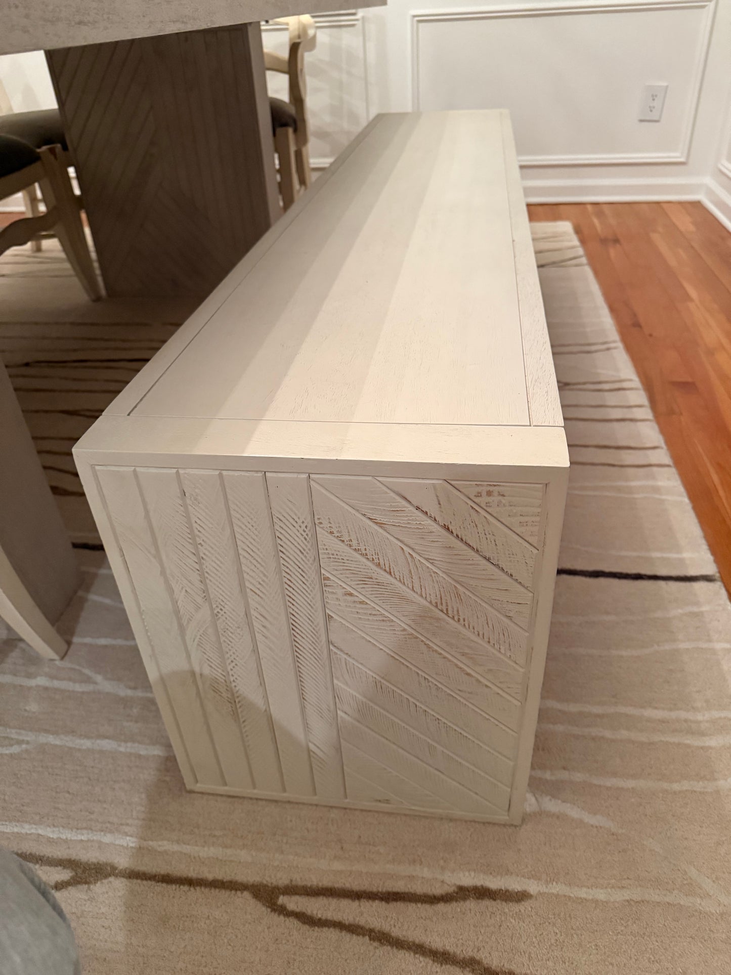 Crate & Barrel Dunewood Dining Table