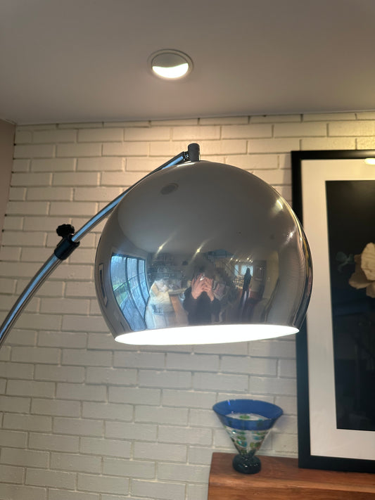 Vintage Floor lamp with marble base