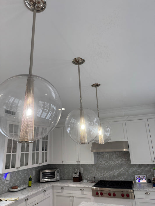 Arteriors Caviar adjustable large pendants set of 3