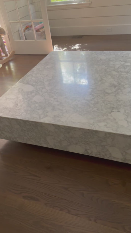Restoration Hardware Marble Square Coffee Table